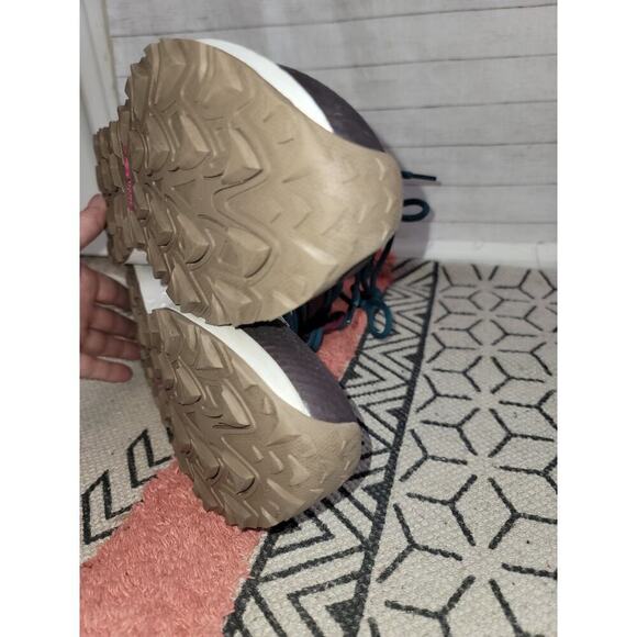 Columbia Trailstorm Mid Waterproof Maroon/Teal Hiking Boots, sz 10.5 - Picture 13 of 15